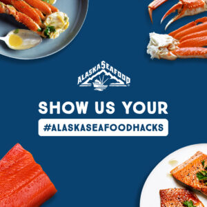 Alaska Seafood Hacks social graphic for advertising