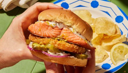 Pan-Fried Alaska Pink Salmon with Everything Bagel Crust 2
