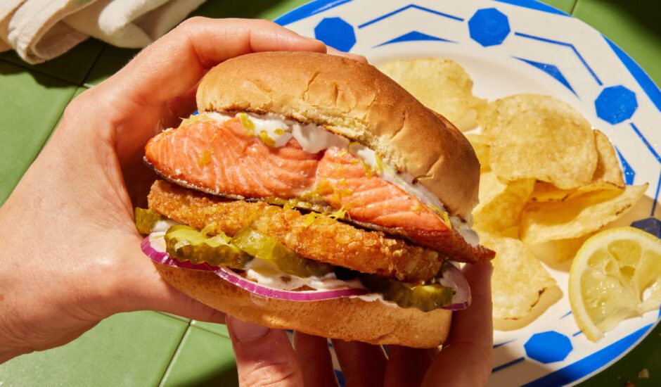 Pan-Fried Alaska Pink Salmon with Everything Bagel Crust 2