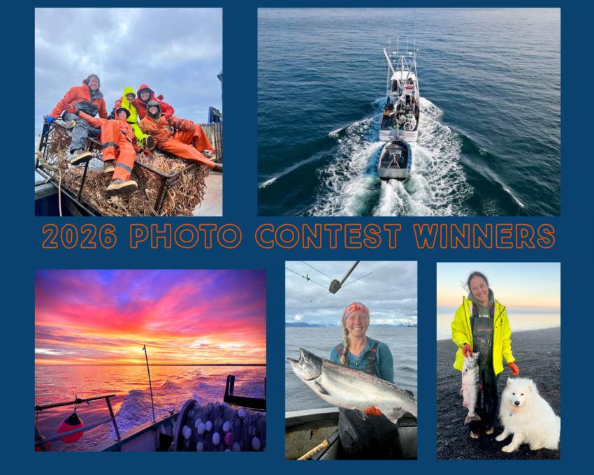 collage of photos of fishing and the fishing industry.