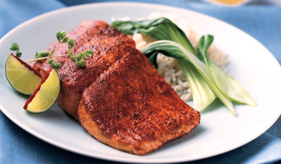 Charred Sugar-Crusted Alaska Salmon