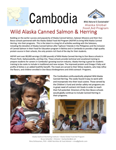 Asia: Cambodia Alaska Global Food Aid Program