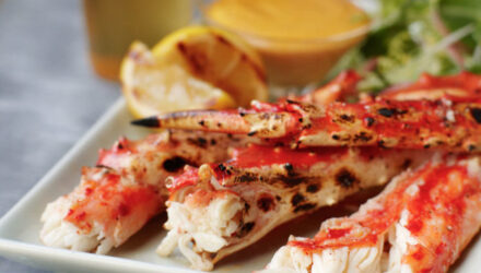 Grilled Alaska King Crab with Tabasco® Aioli