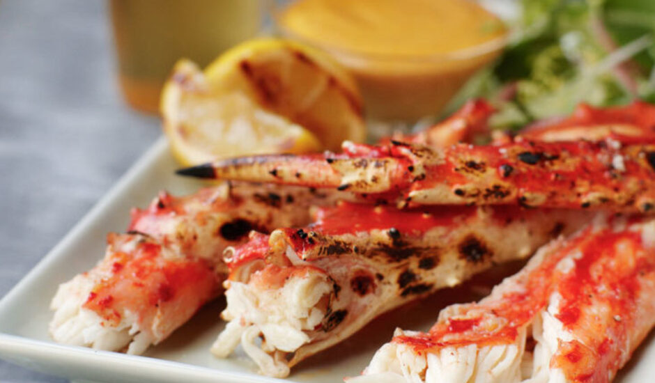Grilled Alaska King Crab with Tabasco® Aioli