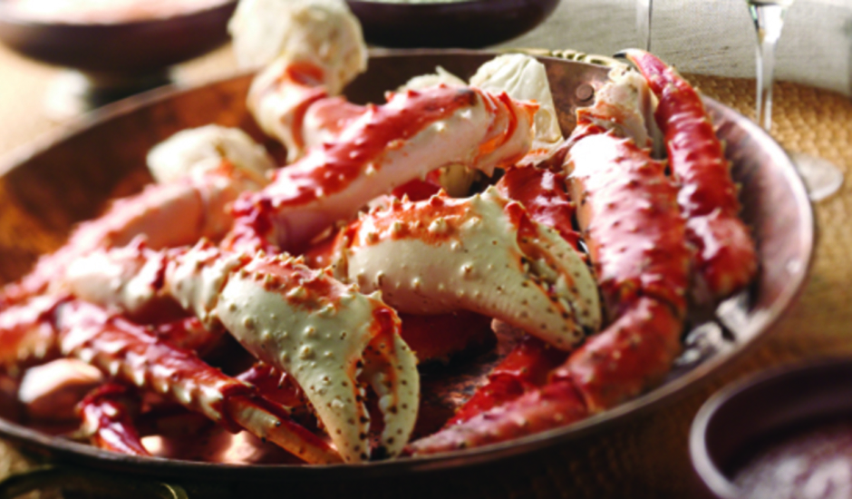 Alaska Crab Legs with Dipping Sauces