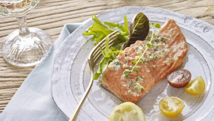 Grilled Alaska Sockeye Salmon with Compound Butter