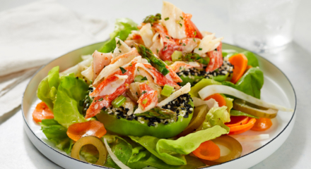 Alaska Surimi Seafood and Pickled Veggie Salad
