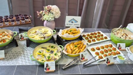 ASMI SE Asia EMP Alaska Seafood Re-processing Technical Seminar in Kuala Lumpur, Malaysia Activity food spread