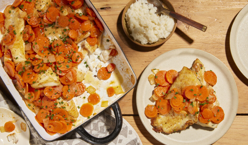 Alaska Rockfish with Carrots and Prepared Horseradish 1