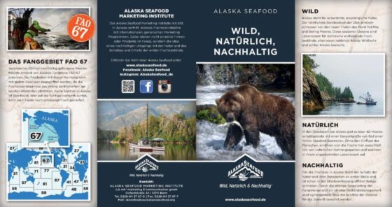 Alaska Seafood Info Flyer (German)