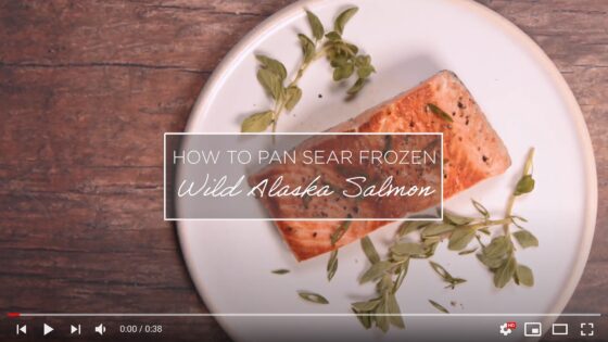 How to Pan Sear Frozen Alaska Salmon