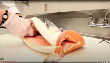Chef Dan Enos Demonstrates How to Fillet Wild Alaska Salmon