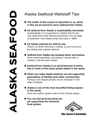Alaska Seafood Waitstaff Tips