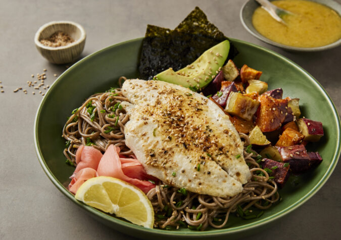 Miso Alaska Sole & Yuzu Soba Noodle Bowl