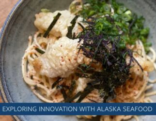 Chef Justin Sutherland Prepares Mentaiko Pasta with Tempura Fried Alaska Pollock