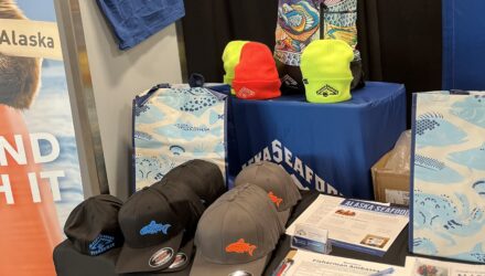 Swag items on an event table.