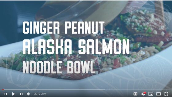 Ginger Peanut Alaska Salmon Noodle Bowl - Alaska from Scratch 1