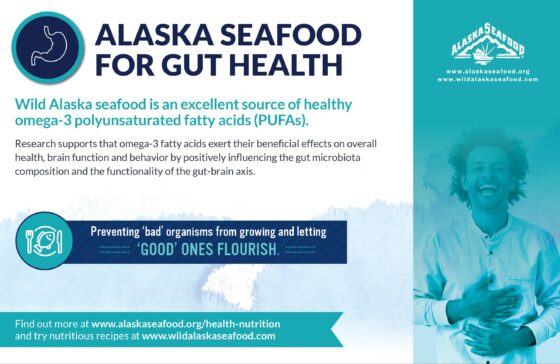 Alaska Seafood for Health During Pregnancy Nutrition Facts Postcard 8