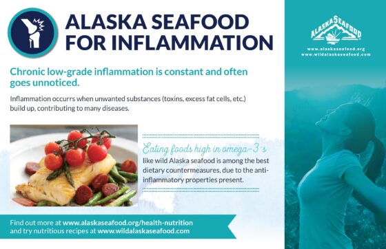 Alaska Seafood for Health During Pregnancy Nutrition Facts Postcard 1