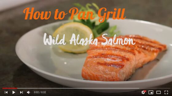 How to pan grill wild Alaska salmon