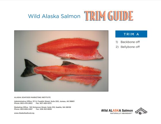 Wild Alaska Salmon Trim Guide - Trim A
