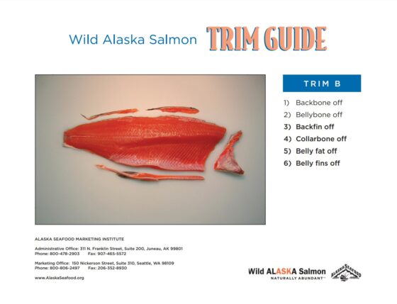 Wild Alaska Salmon Trim Guide - Trim B
