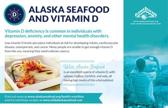 Alaska Seafood for Health During Pregnancy Nutrition Facts Postcard 6
